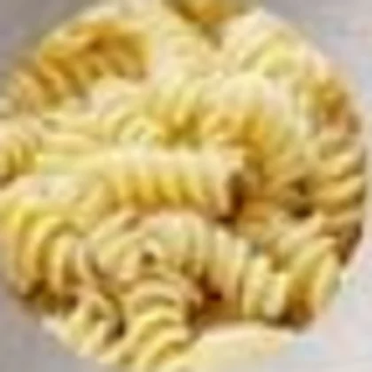 Cold fusilli pasta — the Luxalad pasta base