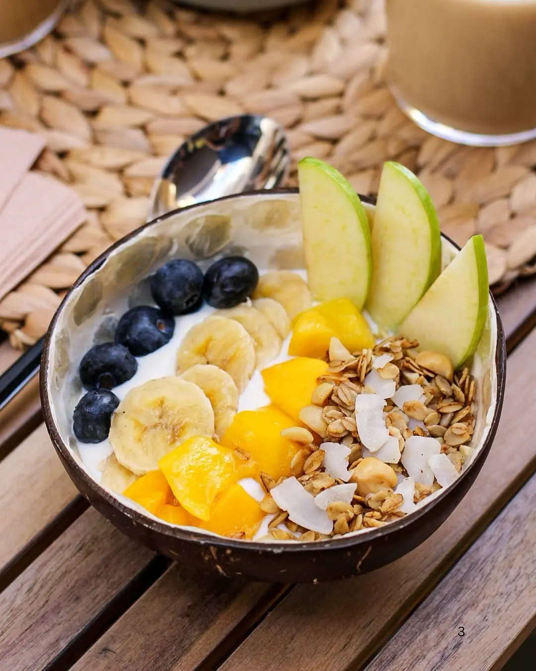 A Luxalad yoghurt bowl with fruit and granola